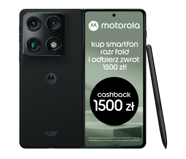 MOTOROLA razr fold 5G 16/512 Blackened Blue 165Hz - 1518464 - zdjęcie